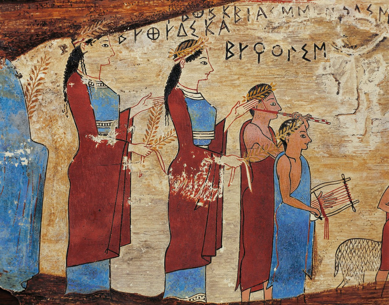 Pannello votivo dalla grotta di Pitsa vicino a Sikyon (dettaglio) da Greek