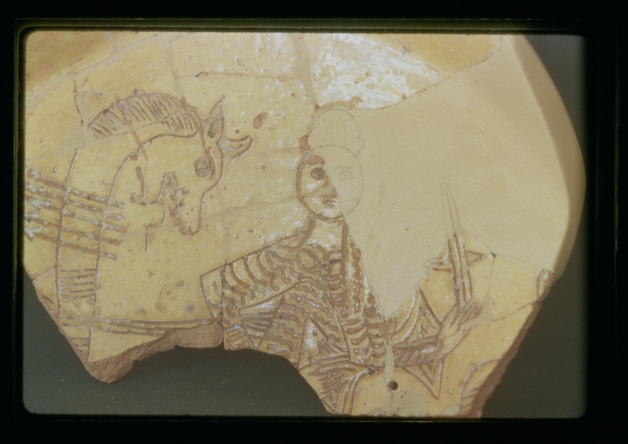 Digenis Akritas e Drago (ceramica) da Greek School