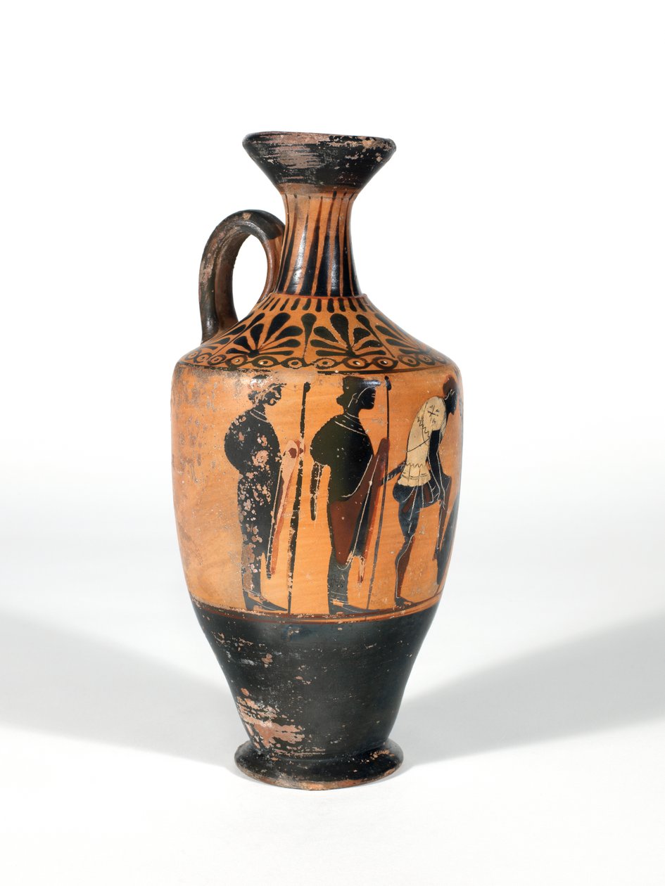 Lekythos, Guerrieri che si preparano alla battaglia, 510-500 a.C. da Greek School