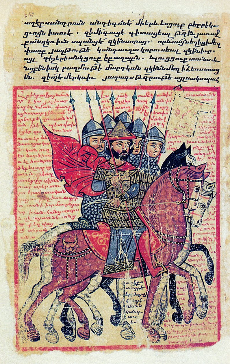 Scena militare da un manoscritto armeno del XIV secolo da Greek School
