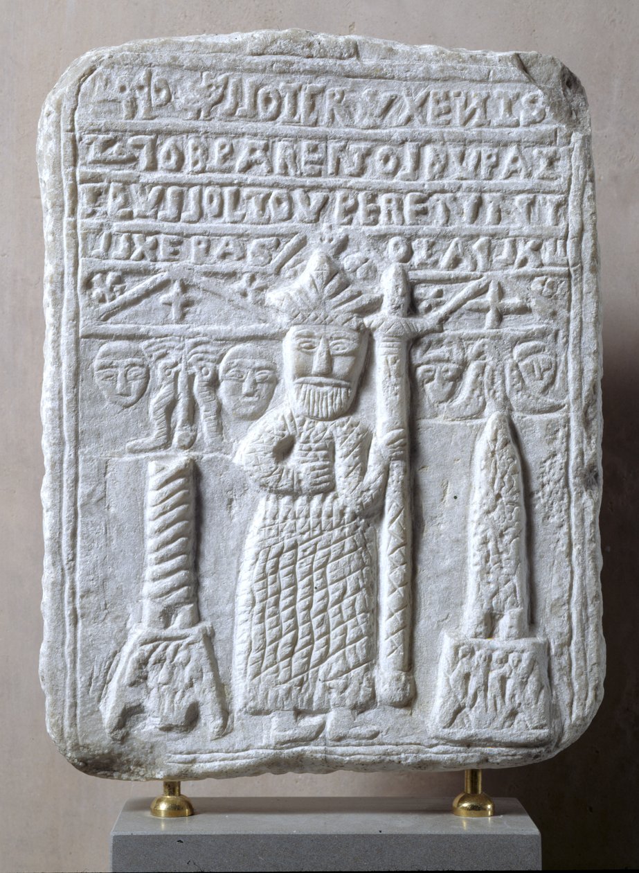 Rilievo che raffigura Costantino il Grande con un