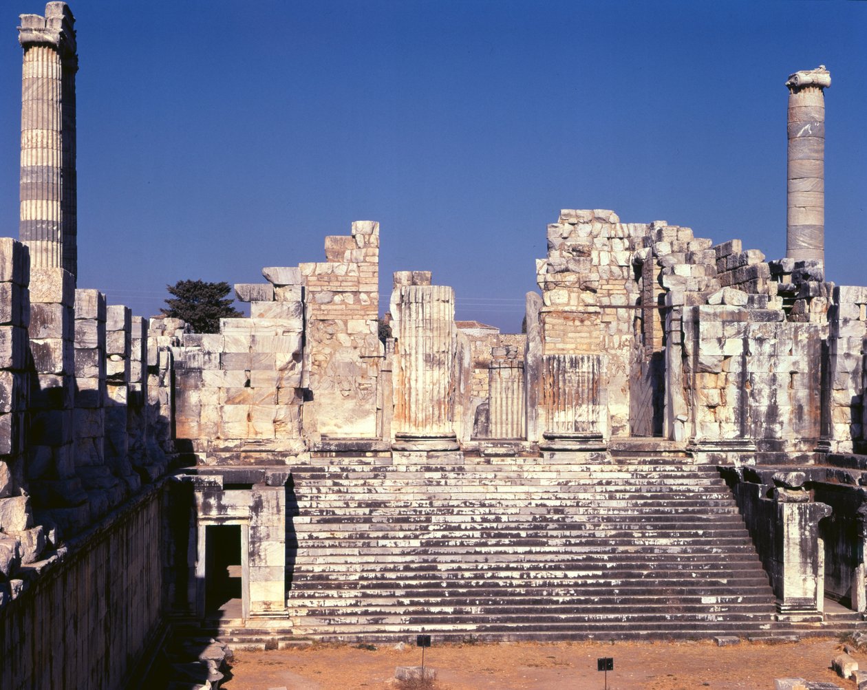 La Grande Scalinata del Tempio di Apollo, c.336 a.C. da Greek School