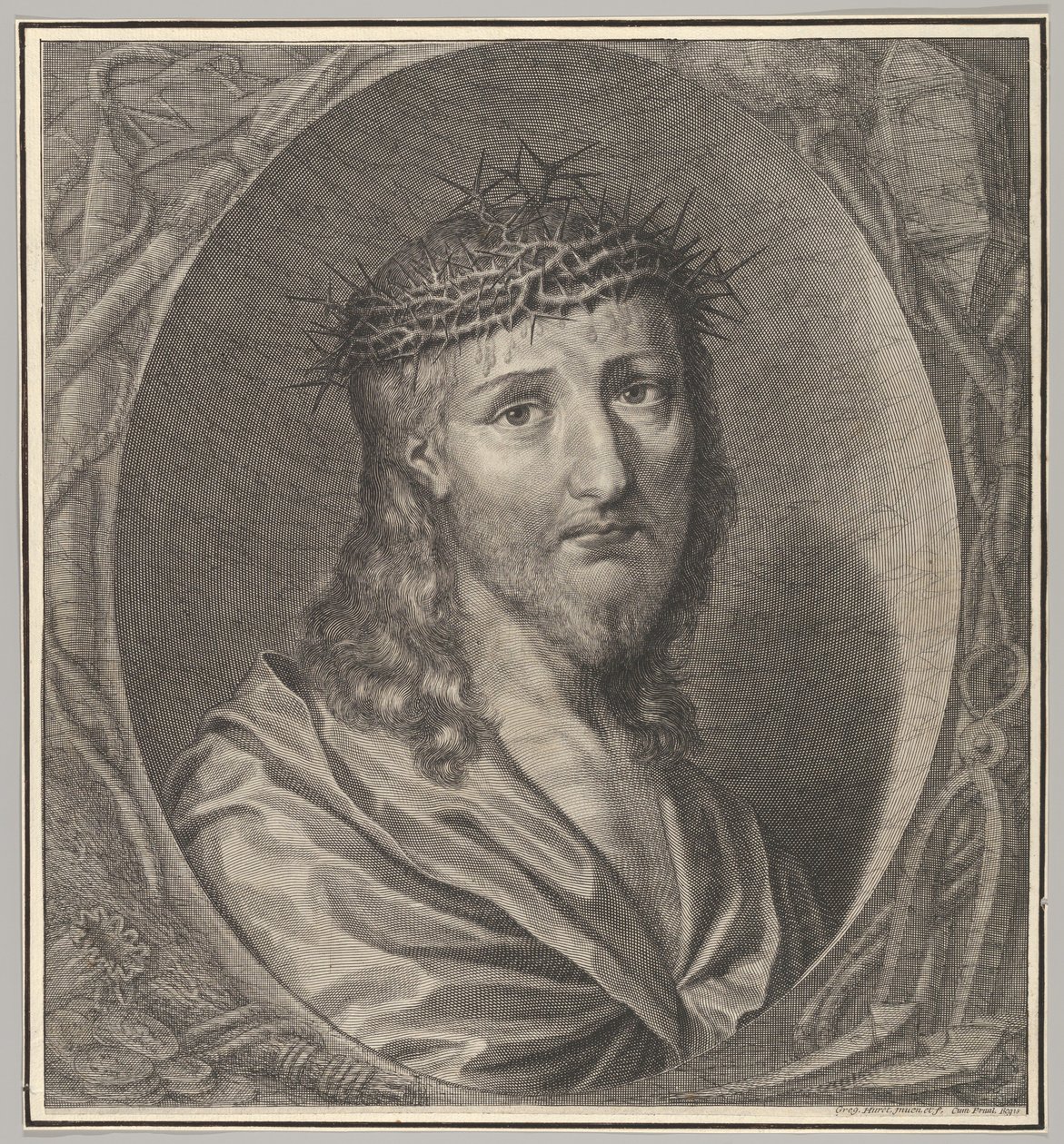 Cristo coronato di spine da Gregoire Huret