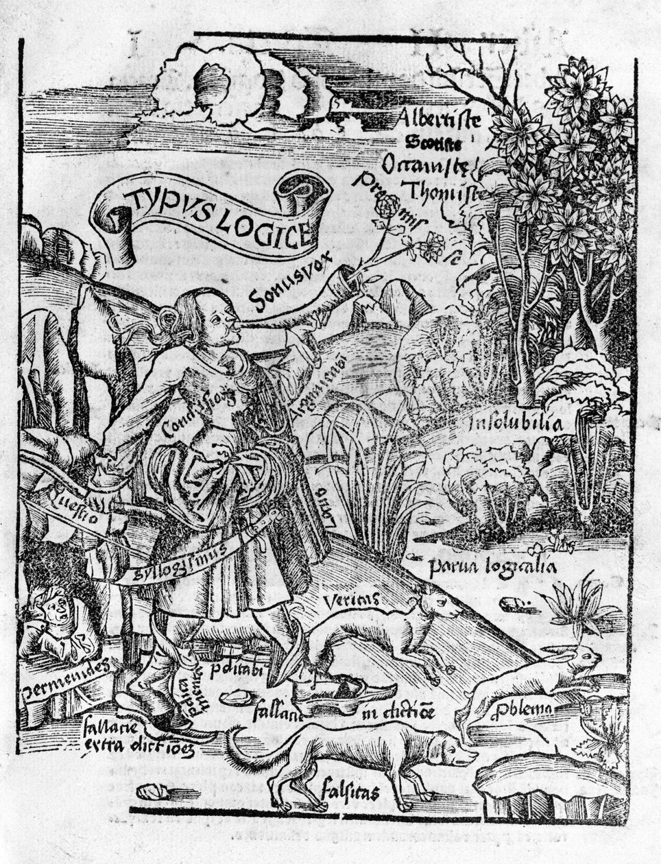 Arti liberali: Logica - in “Margarita Philosophica” di Gregor Reisch (1467-1525). Basilea da Gregor Reisch