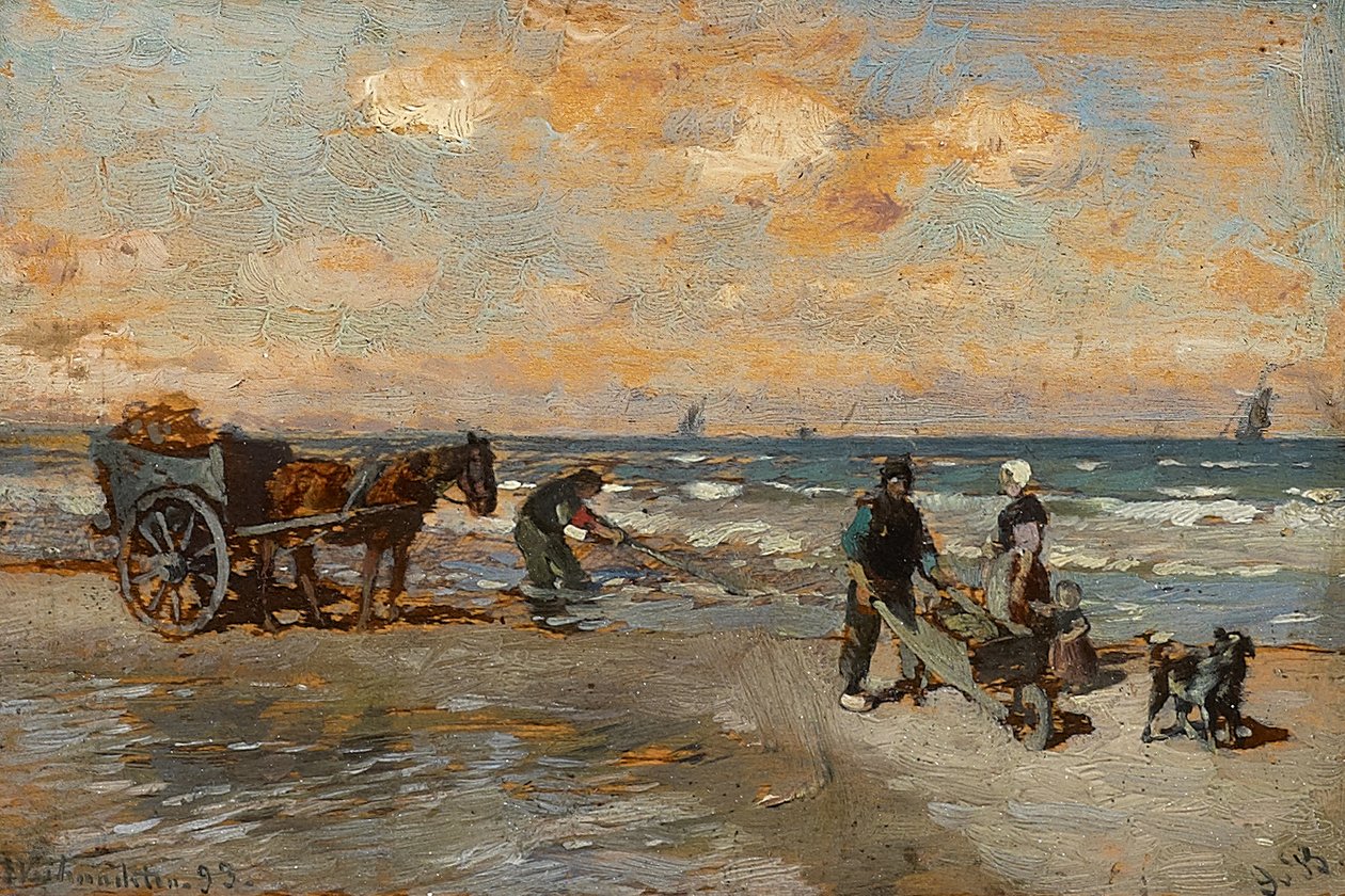 I pescatori di granchi in riva al mare da Gregor von Bochmann