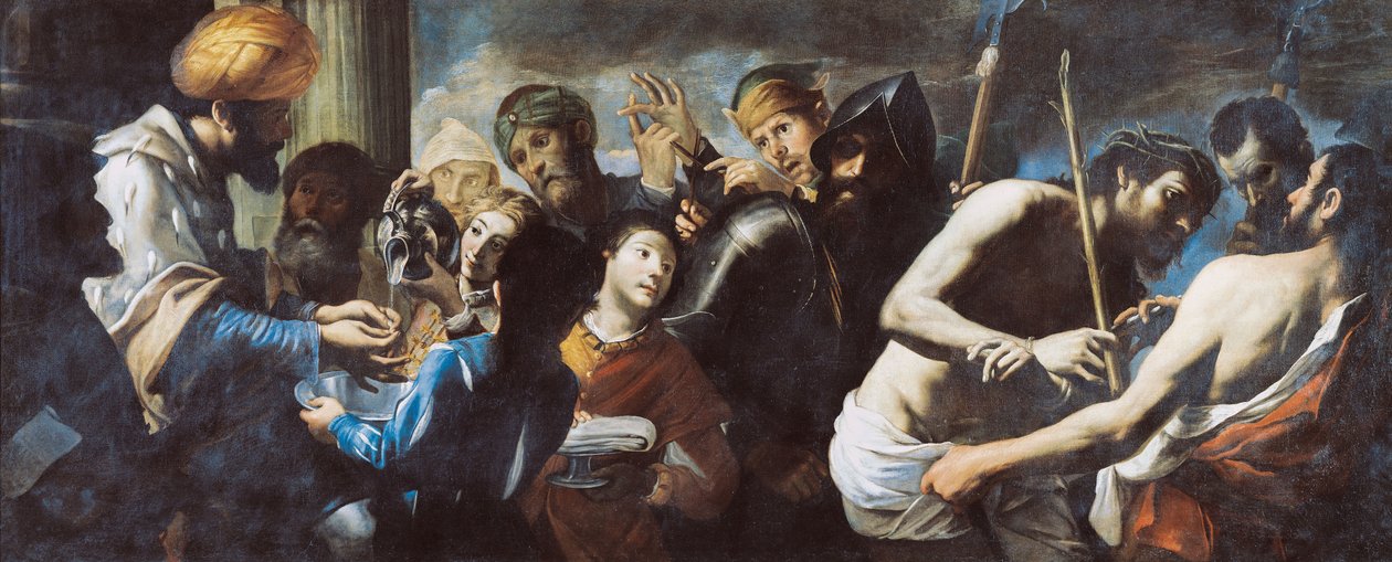 Pilato si lava le mani Cristo davanti a Pilato, c. 1640 da Gregorio Preti