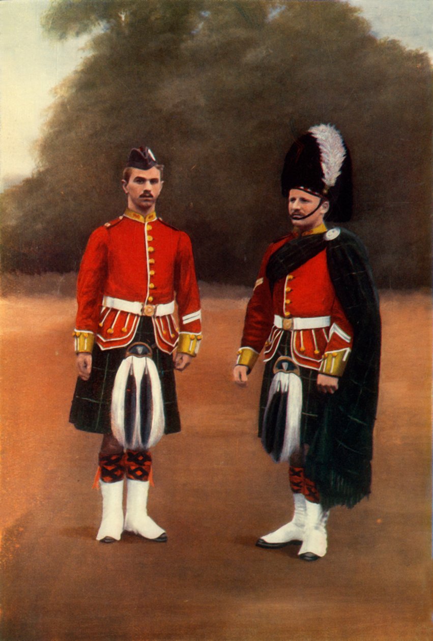 Soldato e caporale dei Gordon Highlanders, 1900 da Gregory and Co