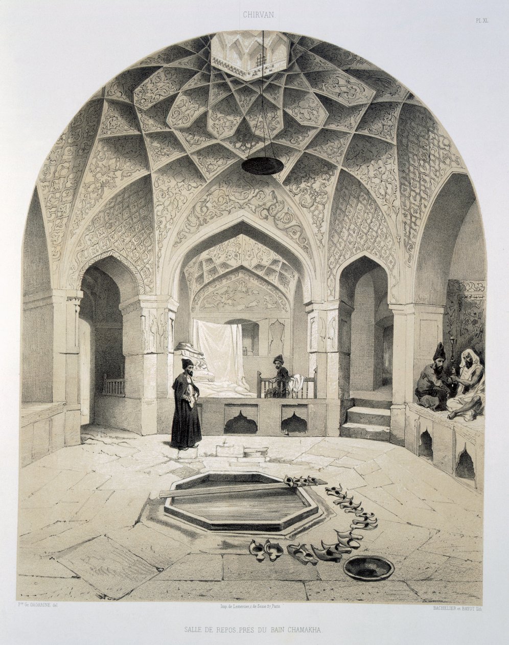 Sala di riposo accanto ai bagni di Shemakha, 1847 da Grigori Grigorevich Gagarin