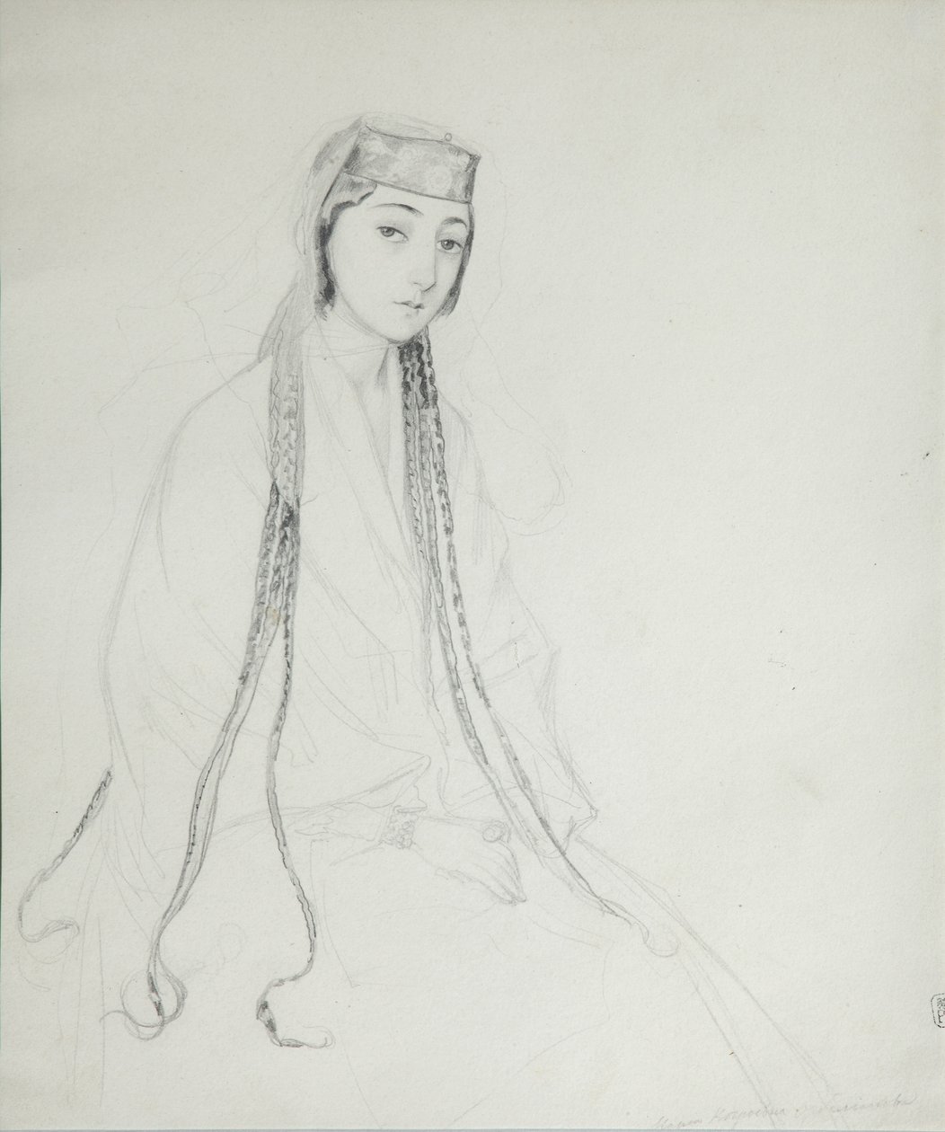 Ritratto della Principessa Maria Maiko Orbeliani 1818-1849, 1840-1842 da Grigori Grigorevich Gagarin