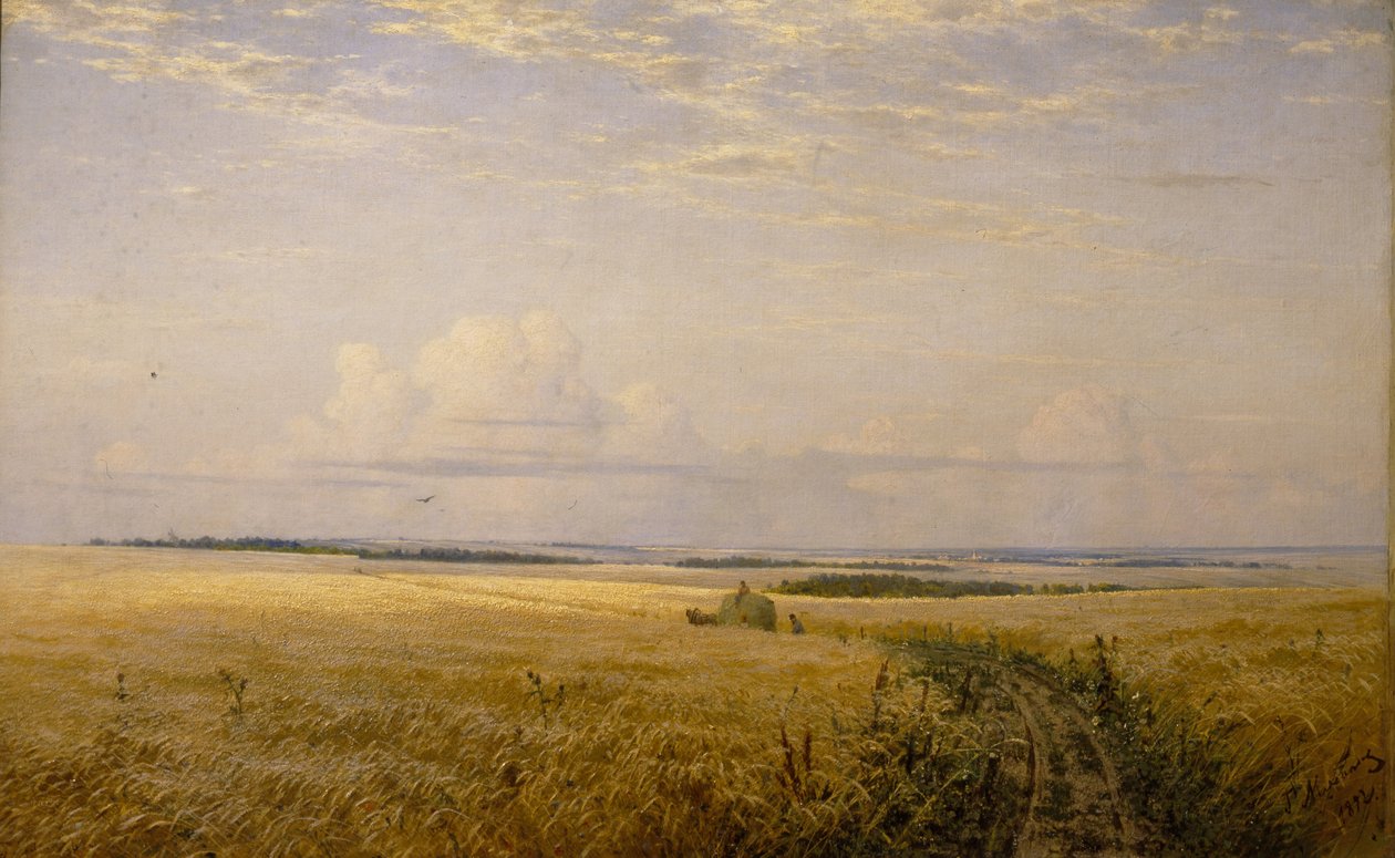 I campi maturi, 1892 da Grigori Grigoryevich Myasoedov