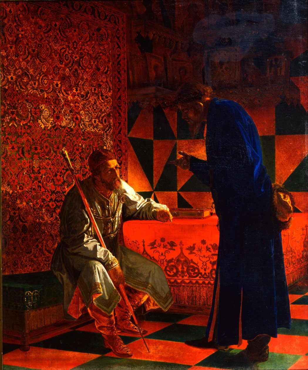 Ivan IV e Malyuta Skuratov, 1870 da Grigori Semenovich Sedov