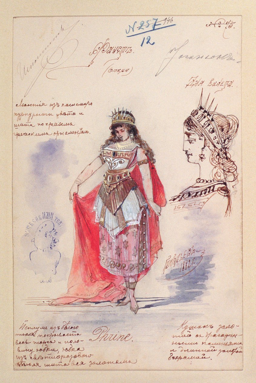 Costumi per il ruolo di Phrine nell