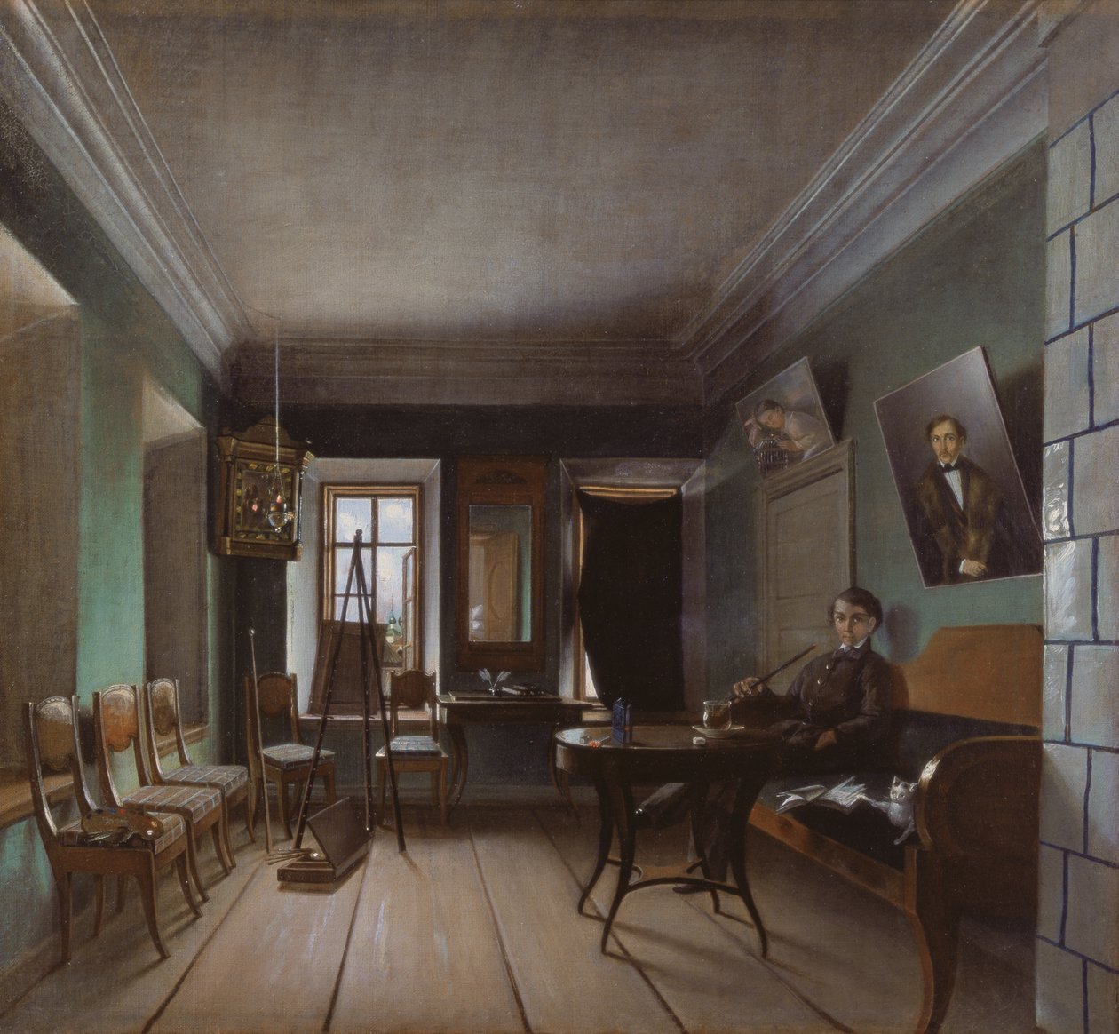 Interno della Casa di Bykov, 1850s da Grigory Vasilievich Yurov