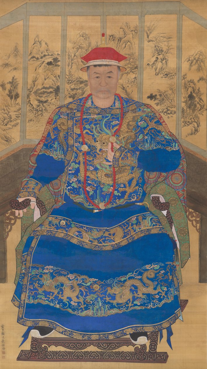 Ritratto di un principe manciù da Gu Jianlong