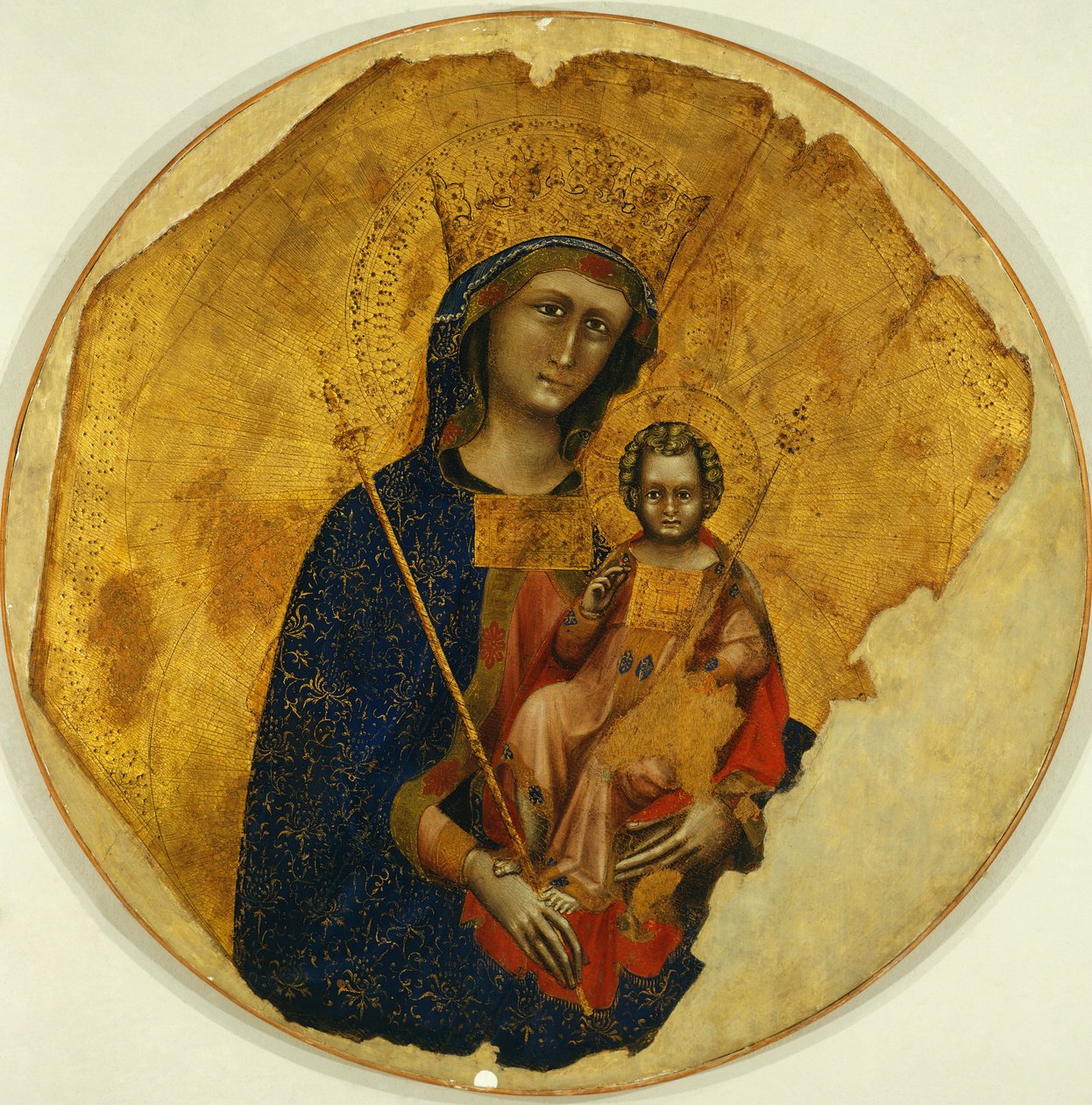 Madonna con Bambino, di Ridolfo Guariento o Guariento di Arpo (attivo dal 1338 al 1370) da Guariento di Arpo