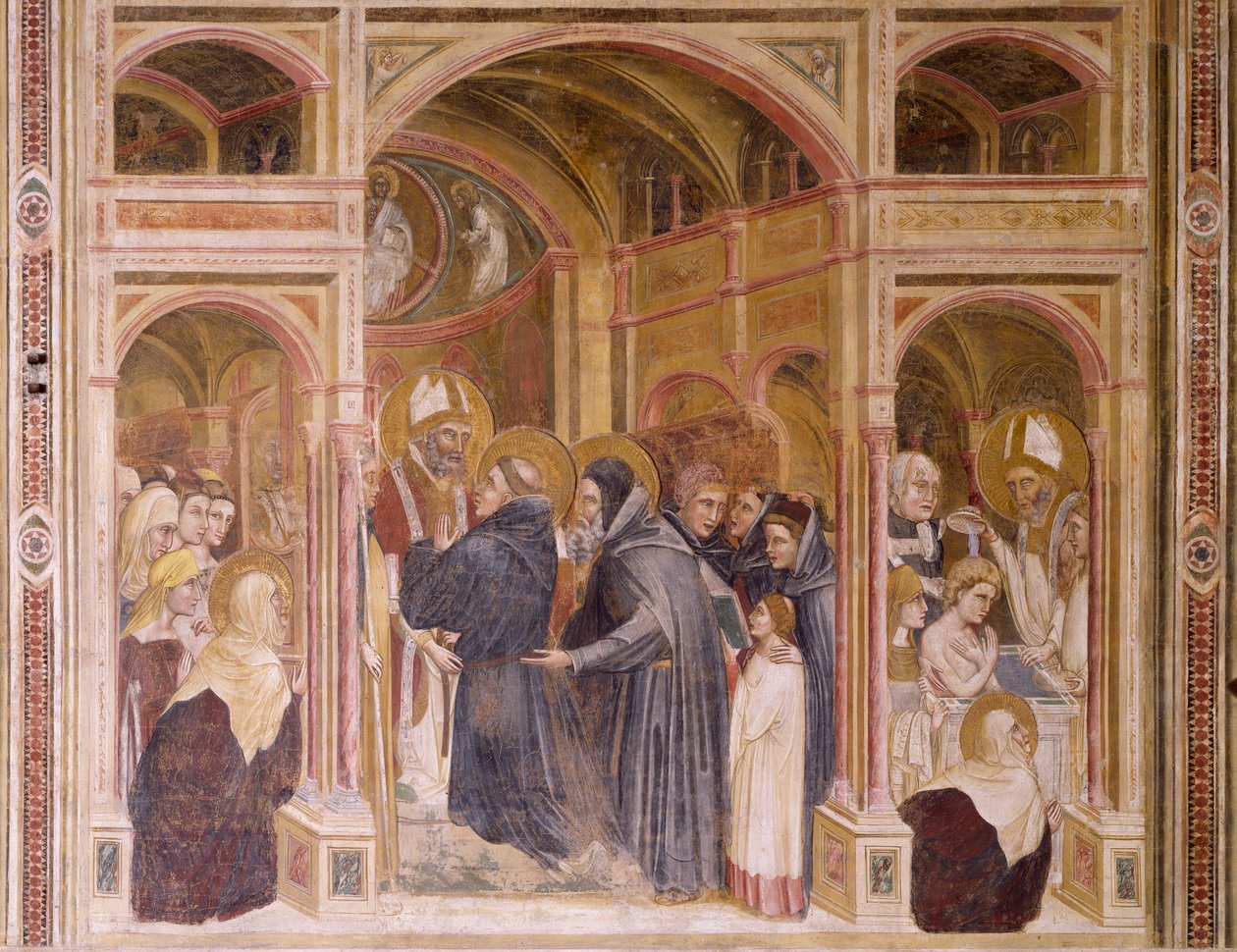 Paramenti e battesimo di Agostino, scena dalle Storie di San Filippo e Sant