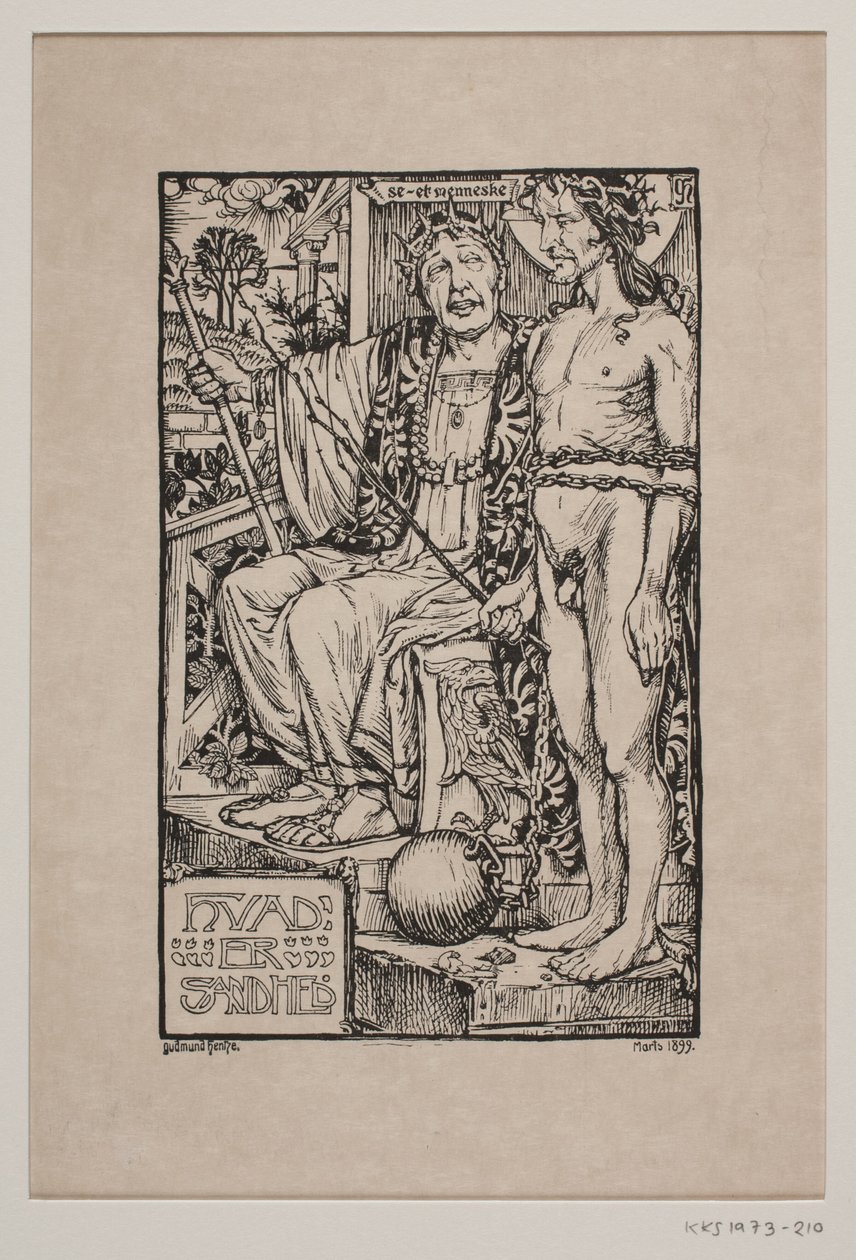 Cristo davanti a Pilato da Gudmund Hentze