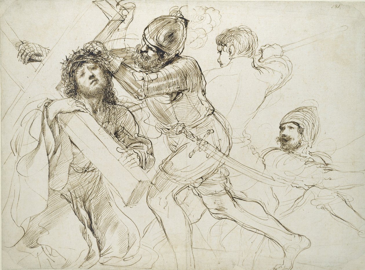 Cristo che porta la croce da Giovanni Francesco Barbieri
