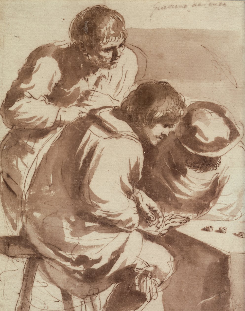 Giocatori di dadi da Giovanni Francesco Barbieri