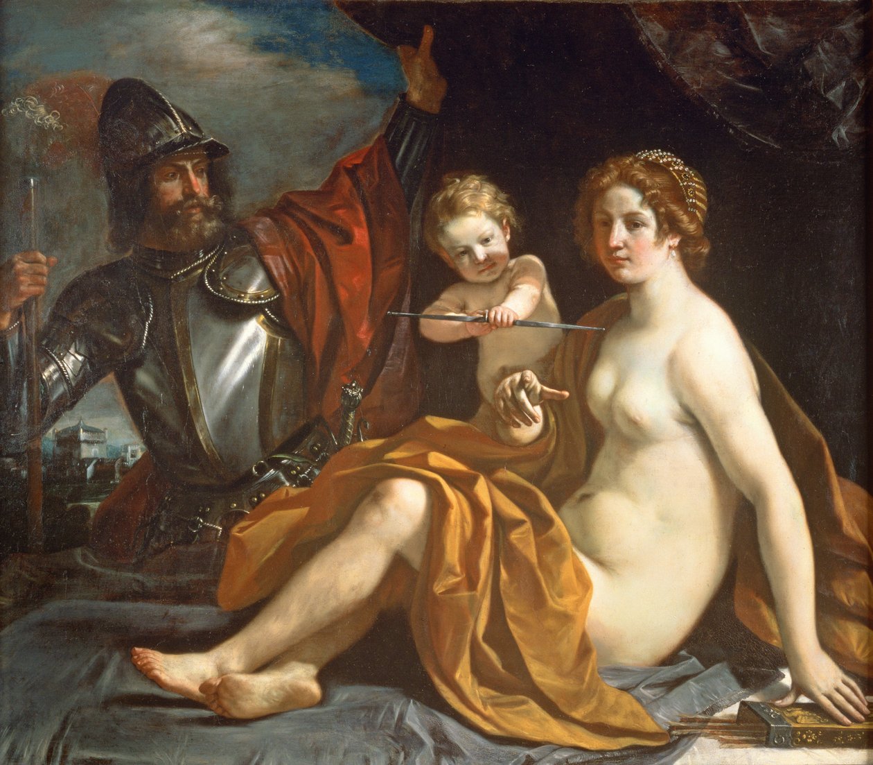 Venere, Marte e Cupido da Giovanni Francesco Barbieri