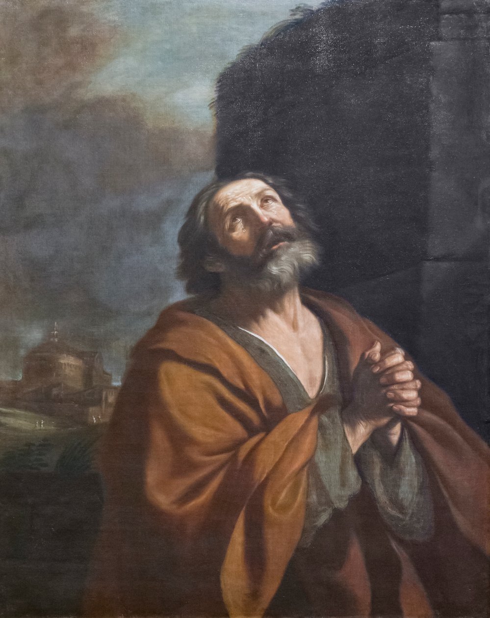 San Pietro piangente da Guercino (1591-1666)
