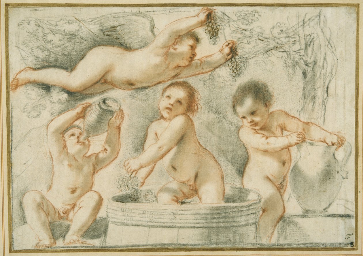 Allegoria della vinificazione da Guercino
