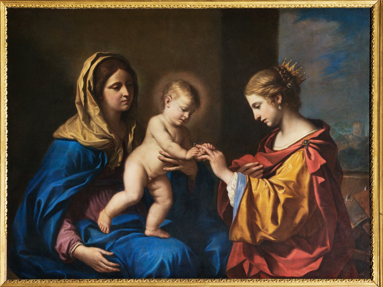 Matrimonio mistico di Santa Caterina da Guercino
