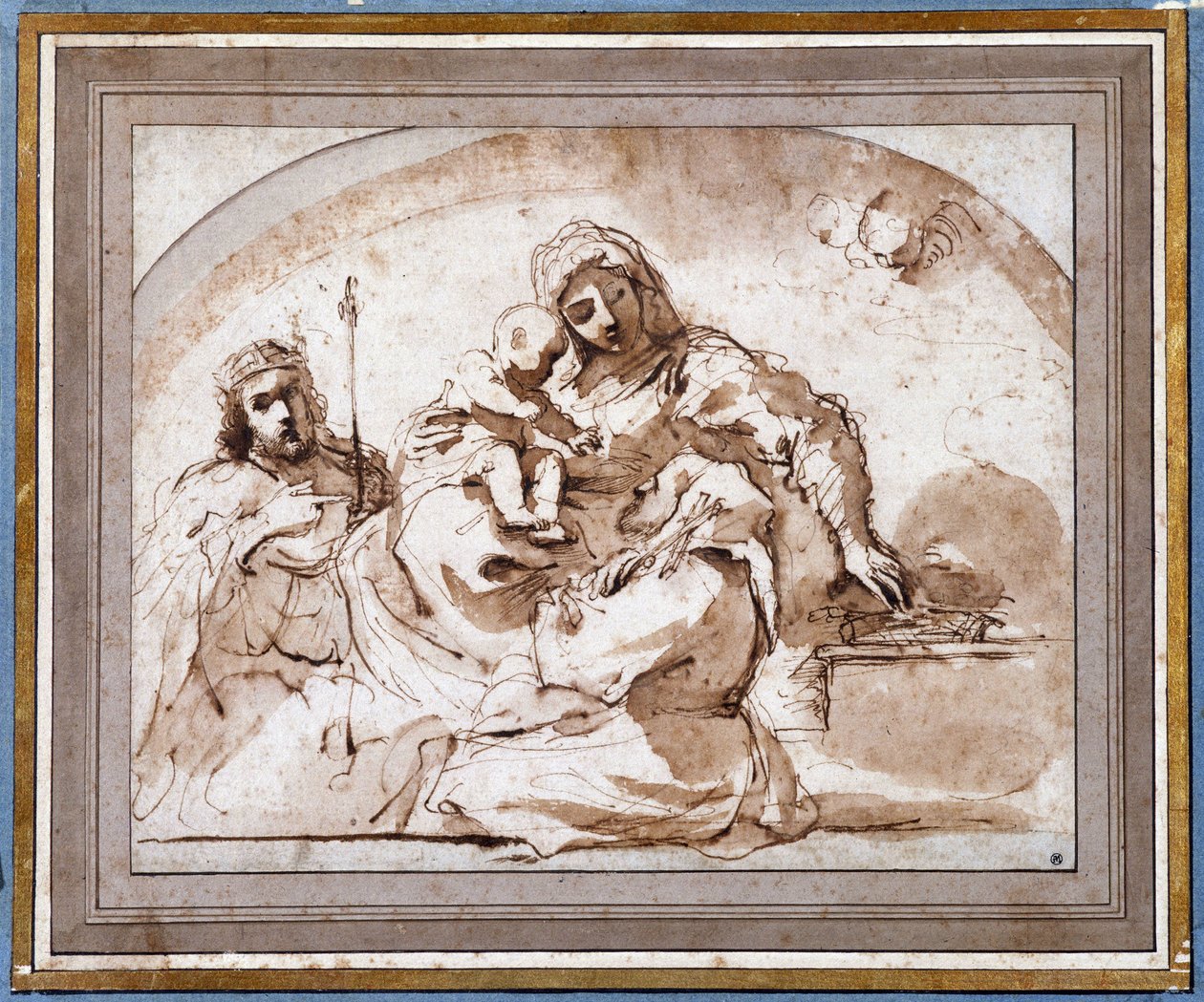 La Vergine con Bambino con San Luigi e San Francesco da Guercino