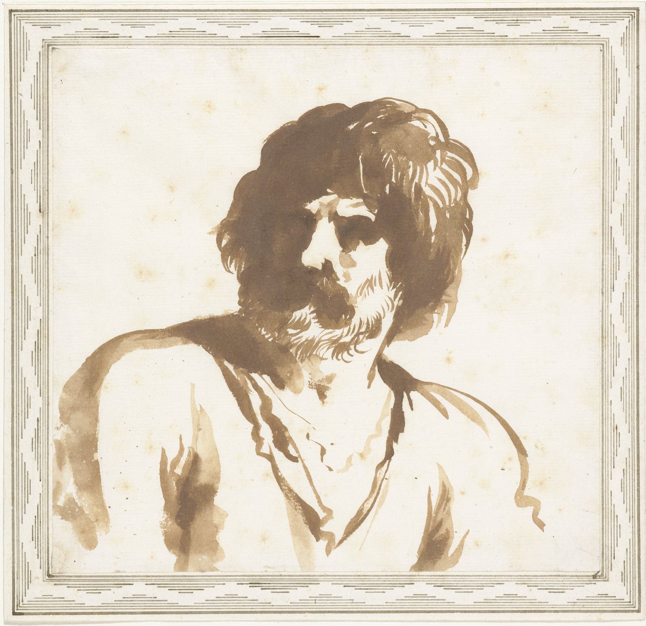 Busto di un uomo da Guercino (attributed to)