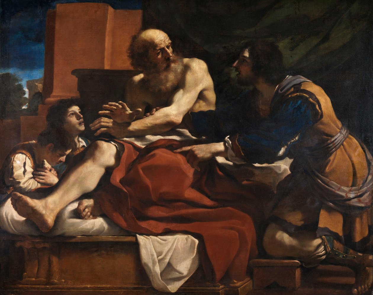 Giacobbe benedice i figli di Giuseppe da Guercino