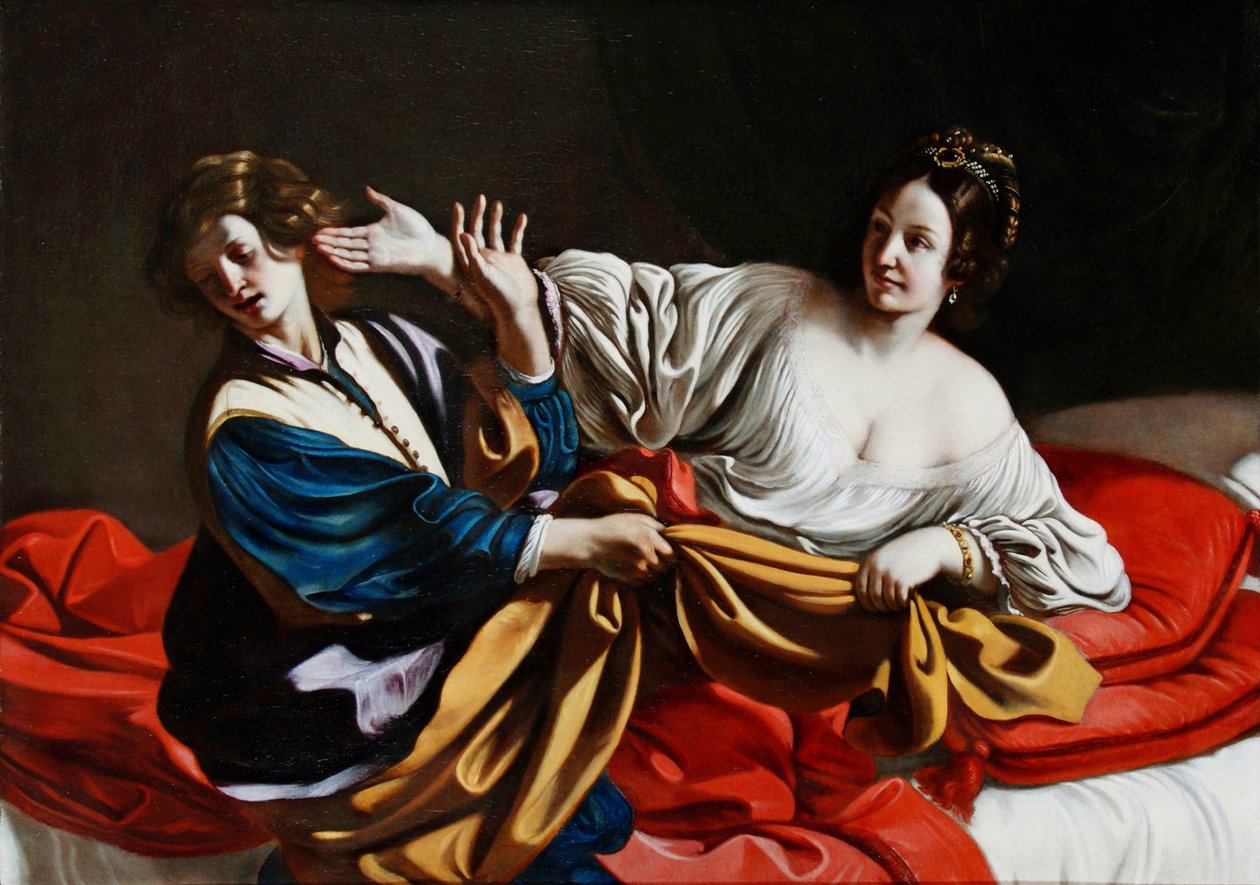 Giuseppe e la moglie di Potifar da Guercino