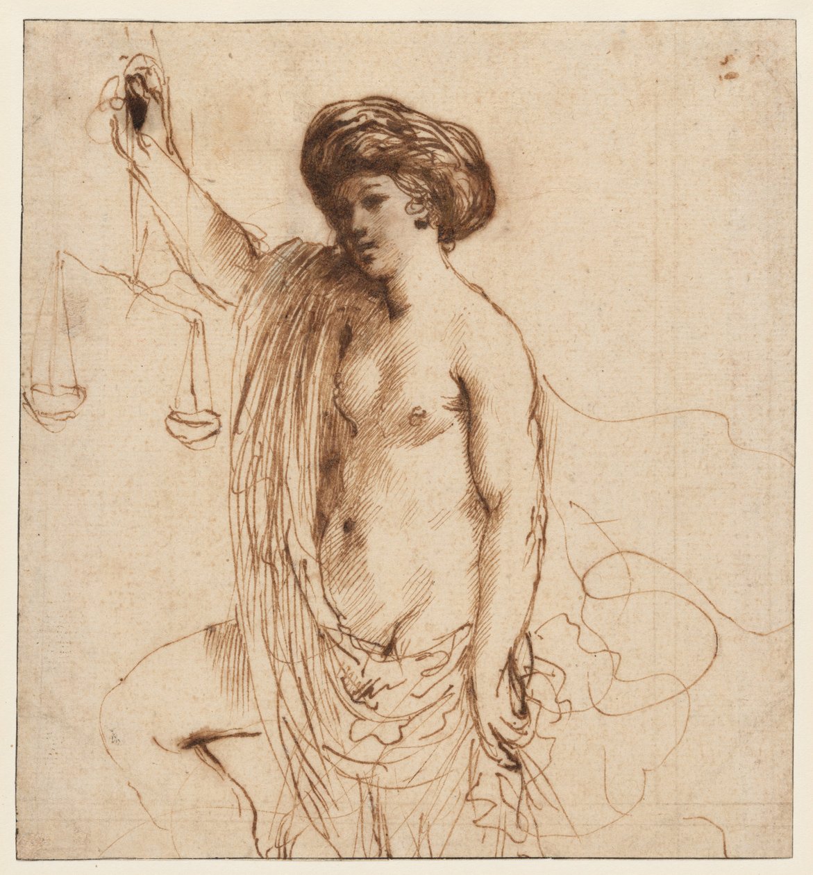 Personificazione della giustizia da Guercino