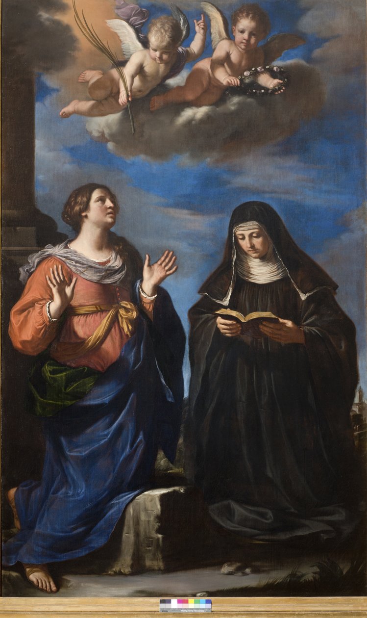 Santa Gertrude e Lucrezia da Guercino