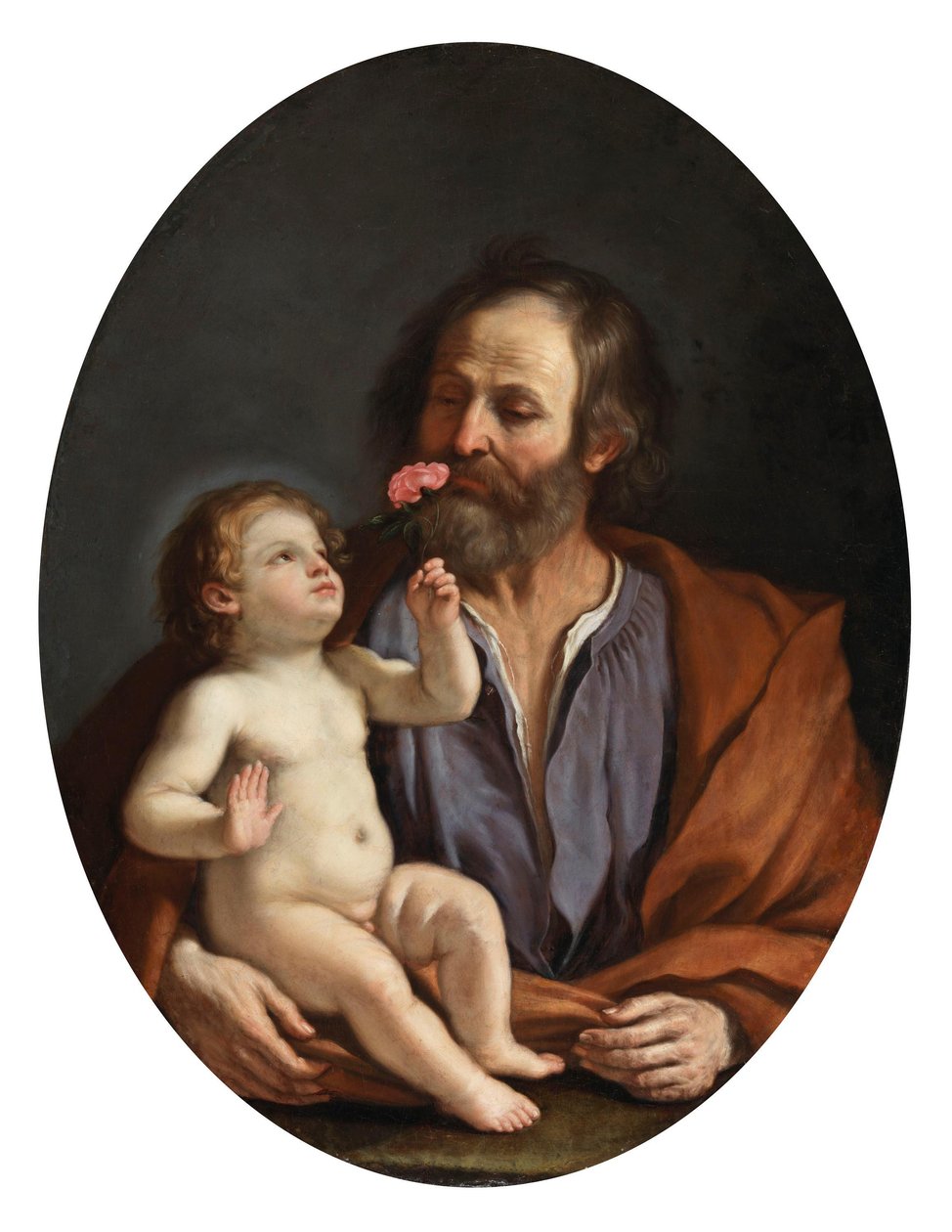 San Giuseppe con il Bambino Gesù da Guercino