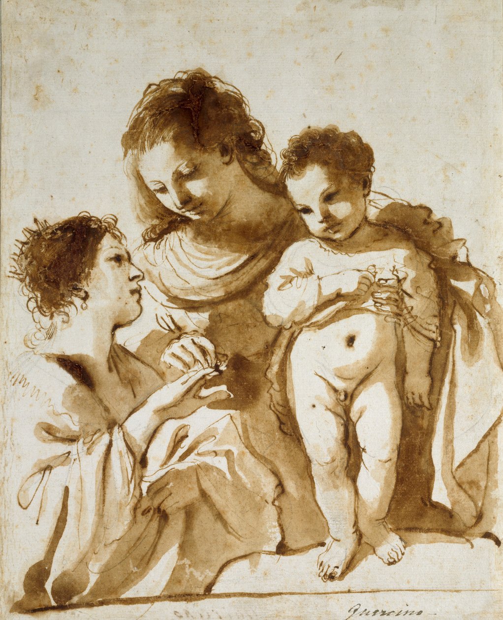 Il matrimonio mistico di Santa Caterina da Guercino
