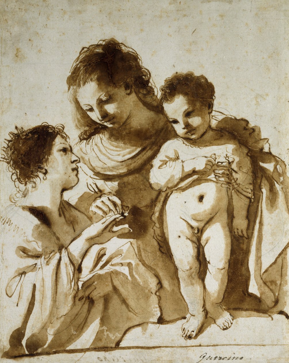 Il matrimonio mistico di Santa Caterina da Guercino