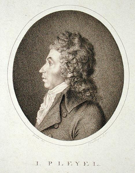 Ignaz Joseph Pleyel (1757-1831) inciso da F.W. Nettling da Guerin (after)
