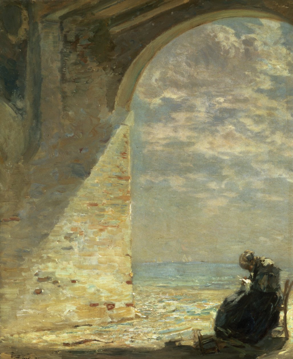 Al cancello, 1911 da Guglielmo Ciardi