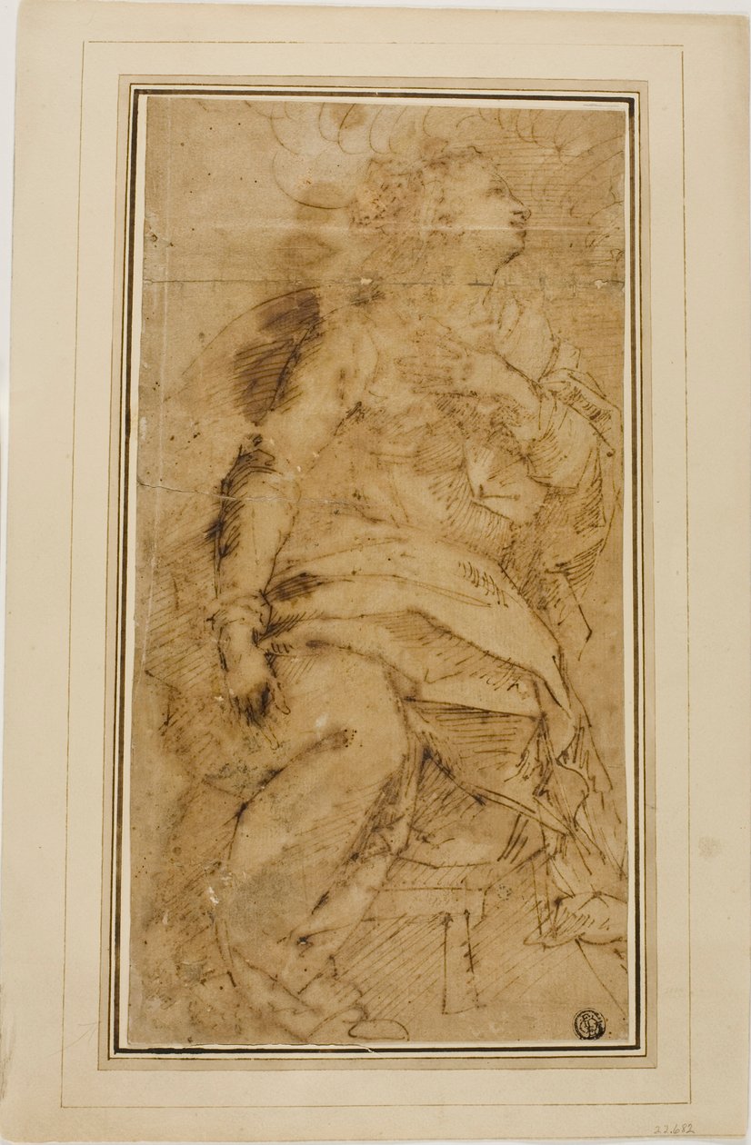 Figura femminile drappeggiata da Guglielmo Caccia
