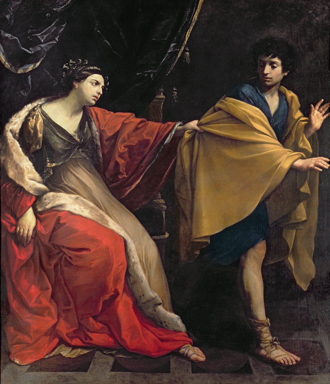 Giuseppe e la moglie di Potifar, c.1626 da Guido Reni