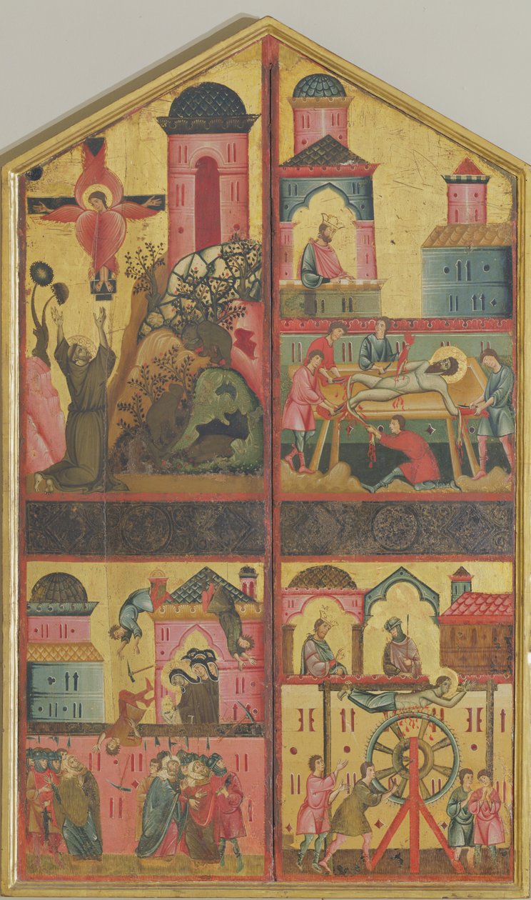 Dittico di Santa Chiara, c.1280 da Guido da Siena