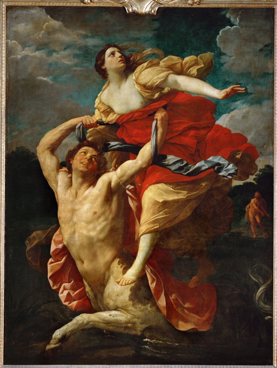 Dejaneira rapita dal centauro Nessus ... da Guido (follower of) Reni