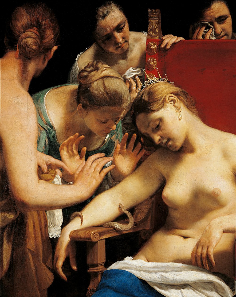 La morte di Cleopatra (particolare) da Guido Cagnacci