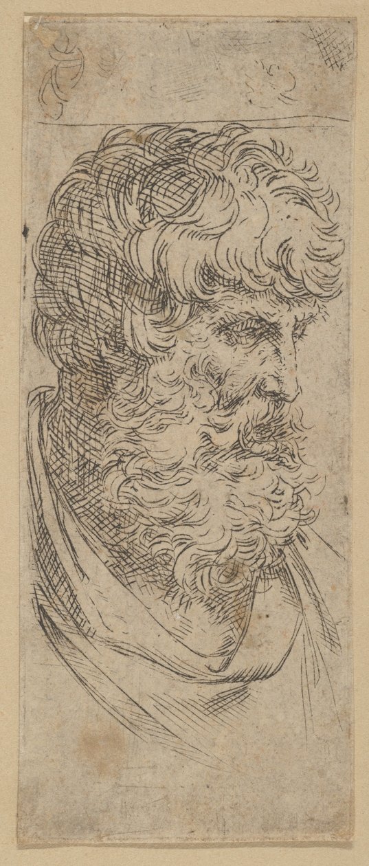 Busto di uomo barbuto, ca. 1600-1640 da Guido Reni