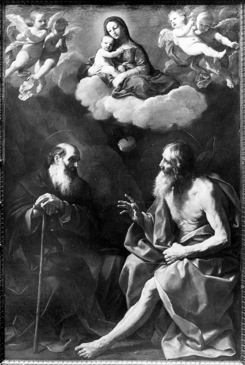 I eremiti Paolo e Antonio nel deserto da Guido Reni
