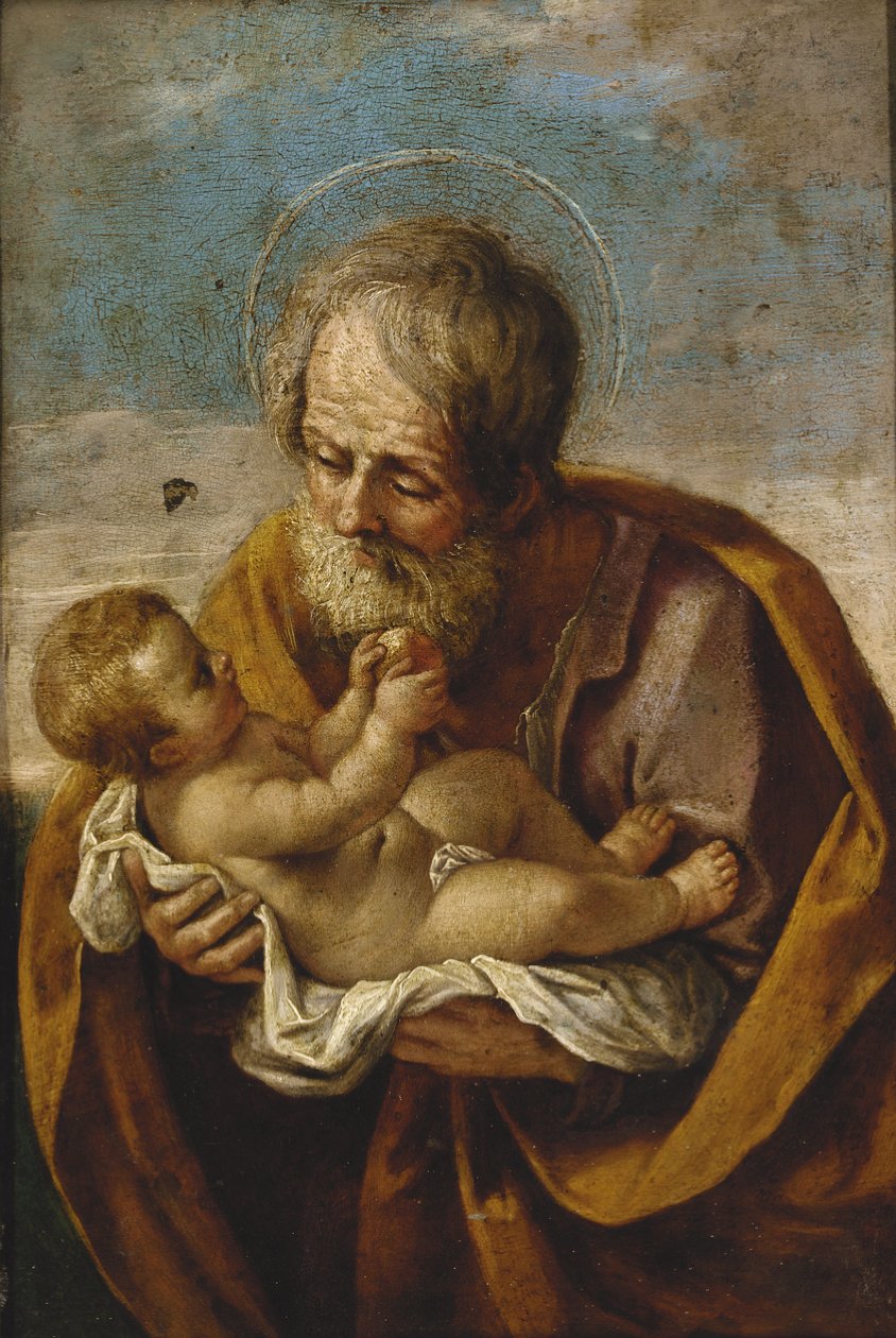 Giuseppe e il Bambino Gesù tra le sue braccia da Guido Reni