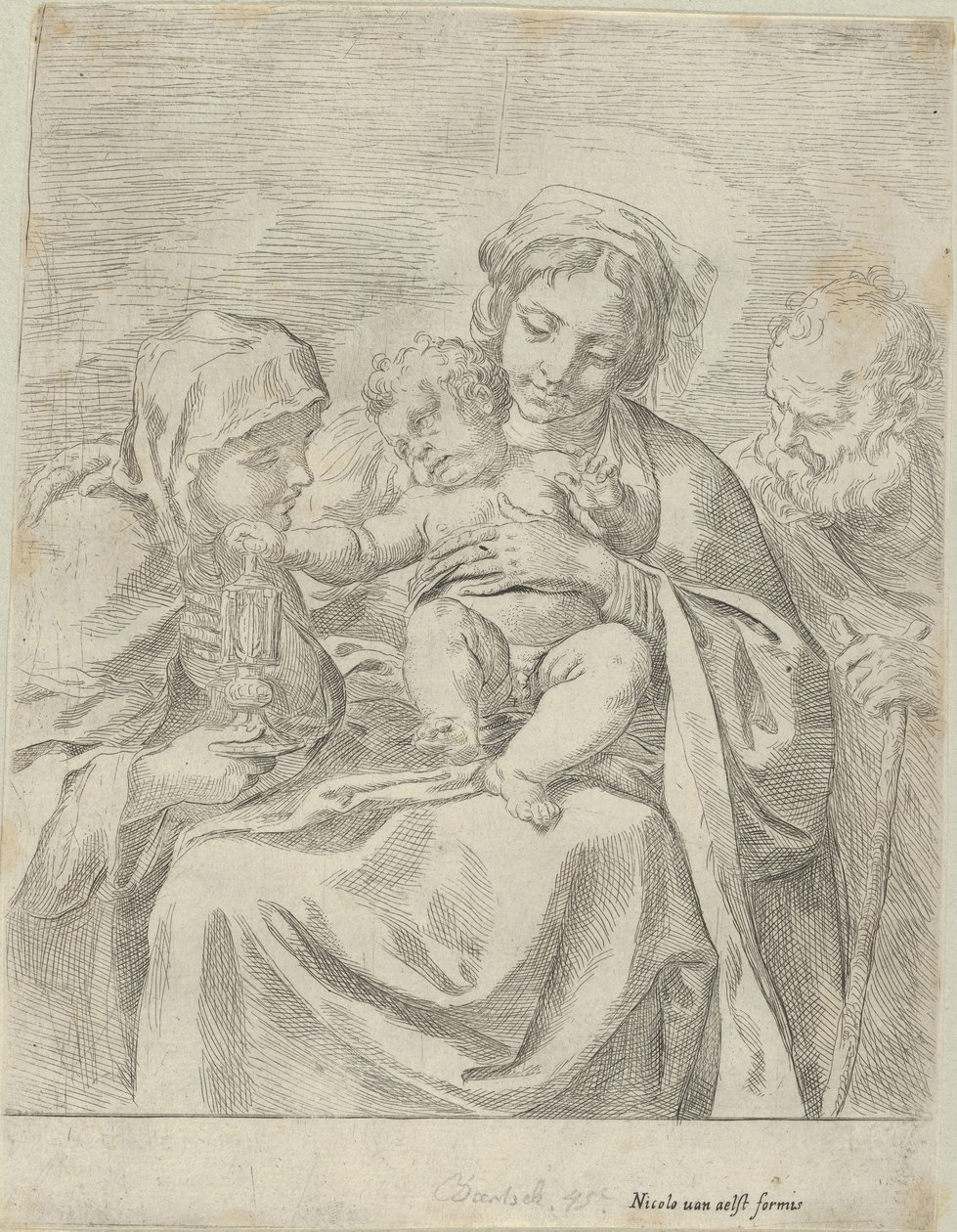 La Sacra Famiglia con Santa Chiara da Guido Reni