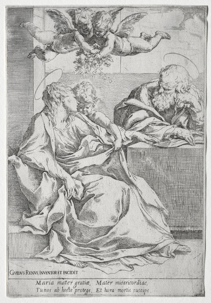 La Sacra Famiglia con due angeli da Guido Reni