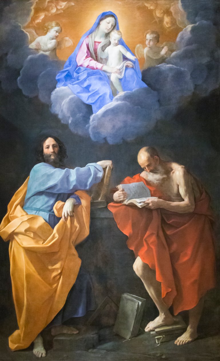 Vergine in gloria con i santi Tommaso e Girolamo da Guido Reni