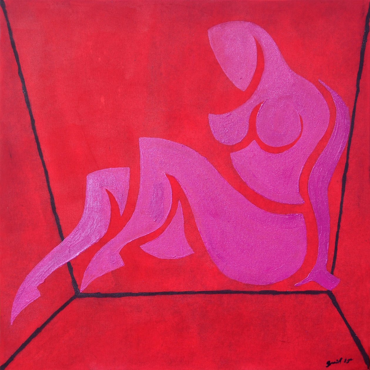 Studio per figura in spazio cubico, 2015 da Guilherme Pontes